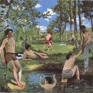 Frederic Baxille Bathers (mk09) china oil painting image